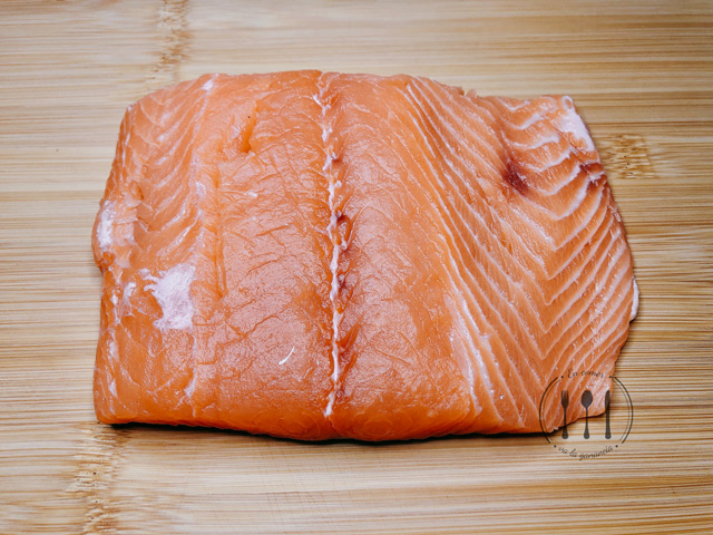 Filete de salmón fresco
