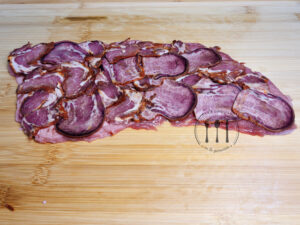 Delicioso cachopo de chosco y queso Edam 4 Corte de cachopo de chosco y queso holandés