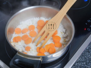 Lentejas con cuscús y verduras 5 Verduras en cazuela
