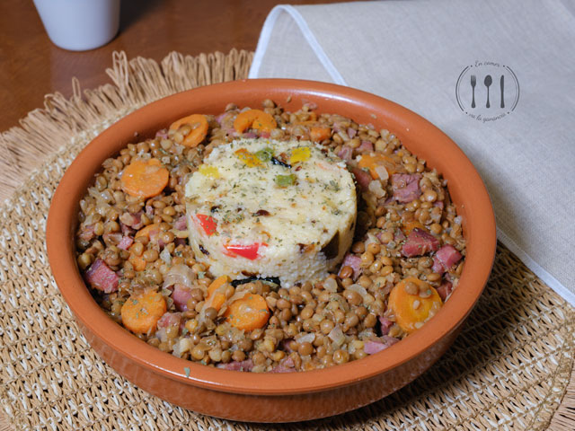 Lentejas con cuscús y verduras 1 Lentejas con cuscús y verduras