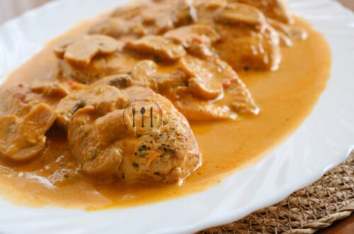 Pechugas de pollo en salsa de champiñones
